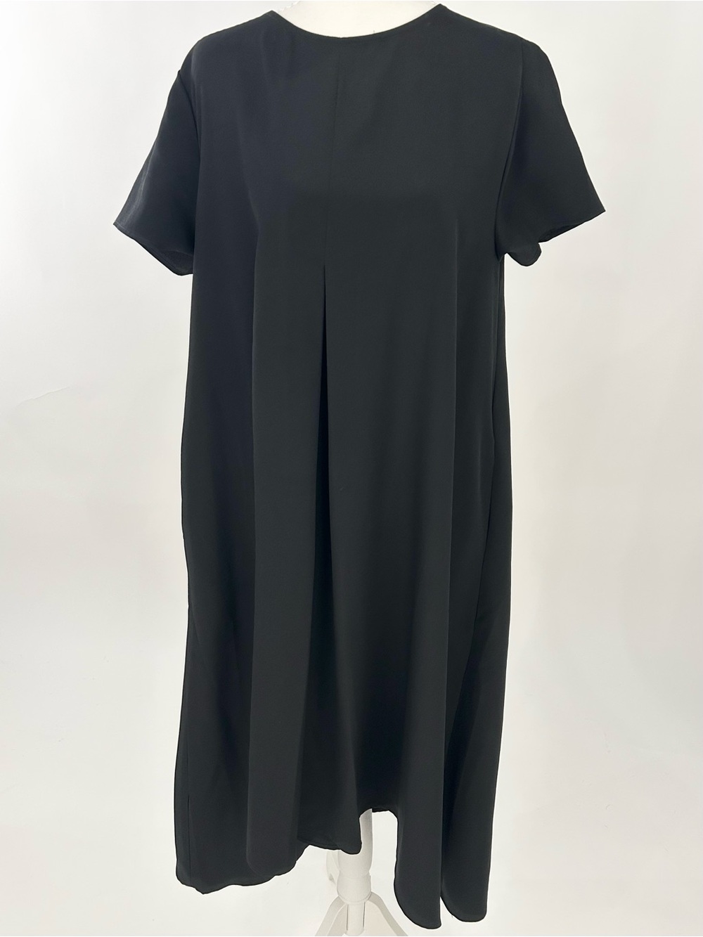HATCH Alexandra Black Asymmetrical Maternity Midi Dress Size 1 S